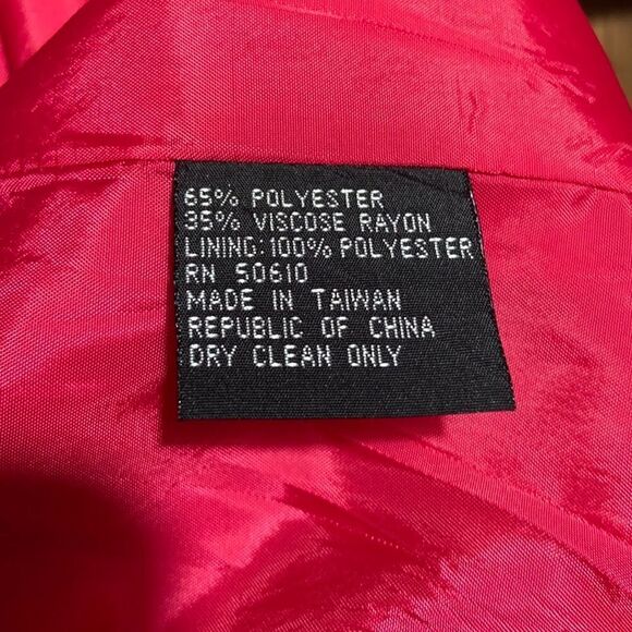 Kasper ll for A.S.L. Blazer vintage pink navy pockets lined 2X FIRM on PRICE - Picture 7 of 7
